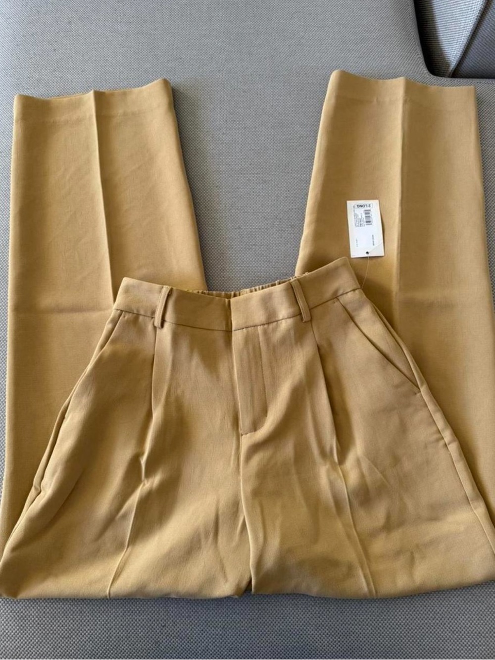 High Rise Tan Trousers